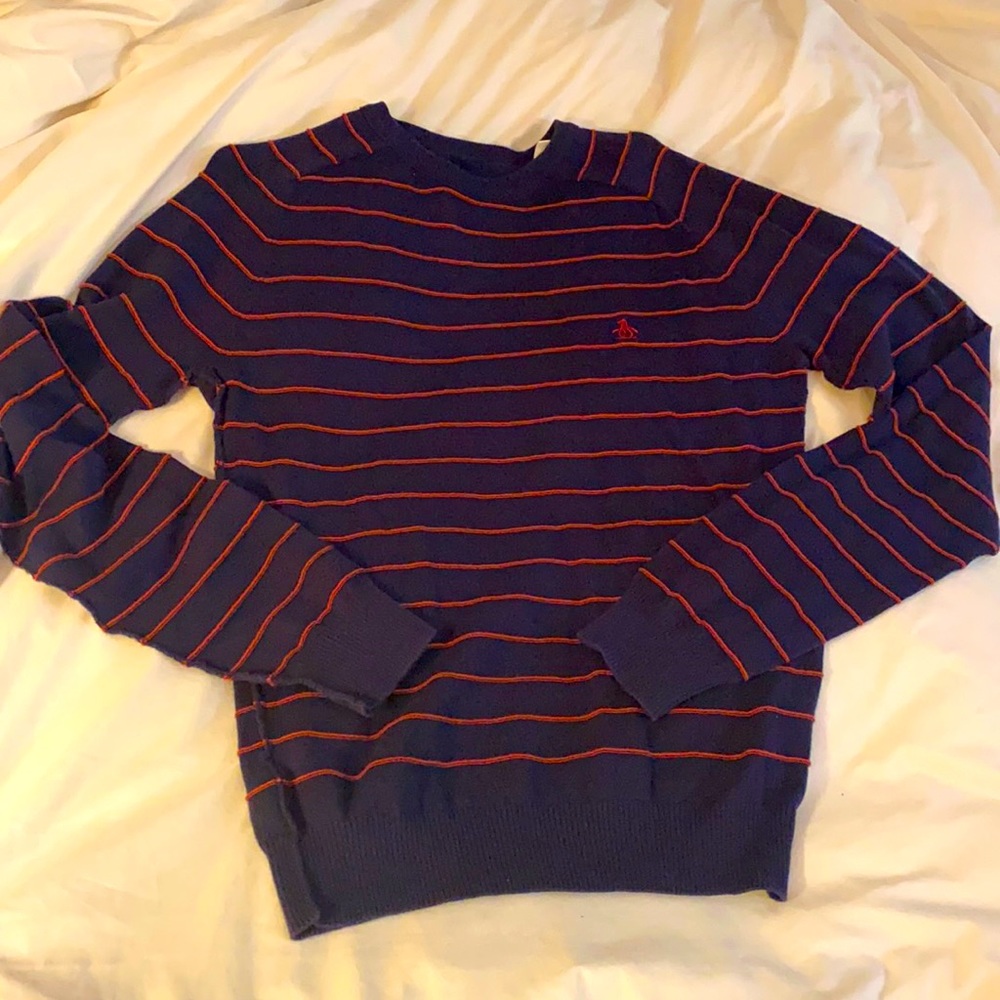 Red and blue original Penguin sweater